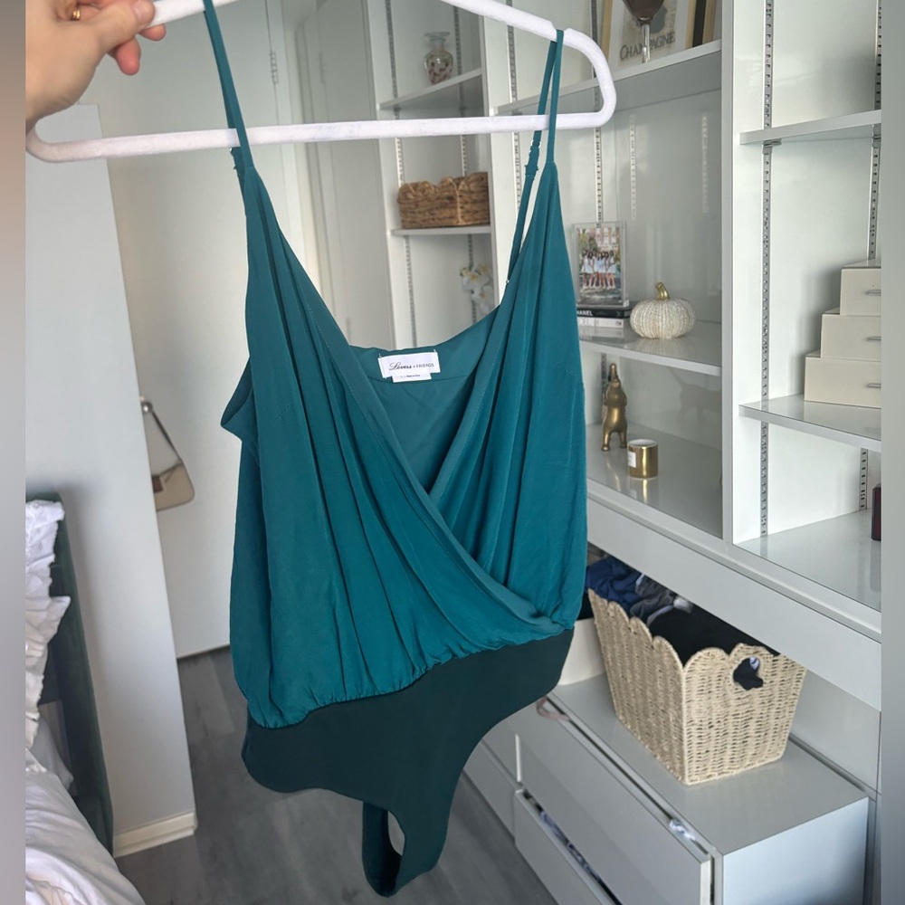 Lovers & Friends Bodysuit! Teal, Small
